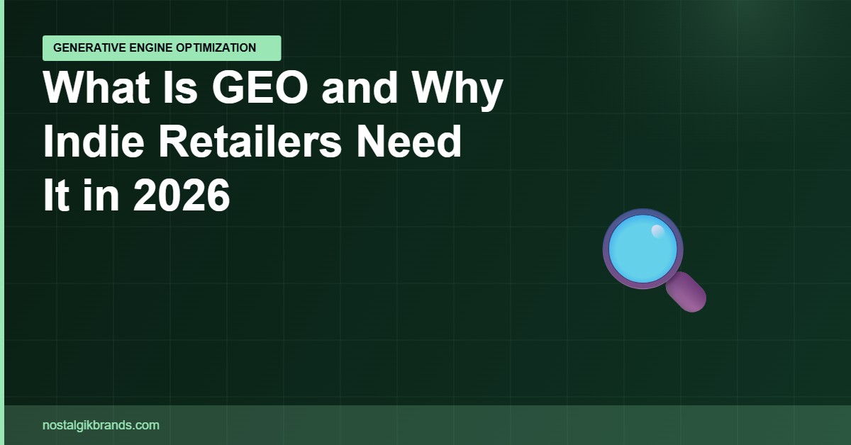 Generative engine optimization guide for indie retailers comic shops and record stores